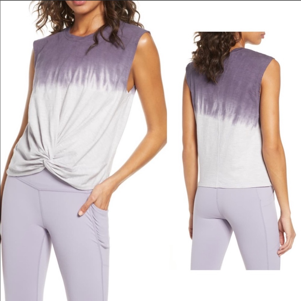 Zella Dip Dye Twist Tanks - Picture 1 of 4